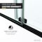Anzzi Don Series 60 in. x 62 in. Frameless Sliding Tub Door in Matte Black SD-AZ17-01MB - alternate 4